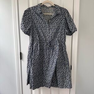 J. Crew Navy Floral Dress